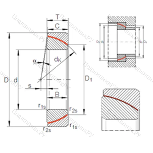 Подшипник скольжения сферический GE 45 SW