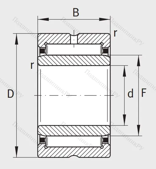 Игольчатый подшипник NA 4907 XL