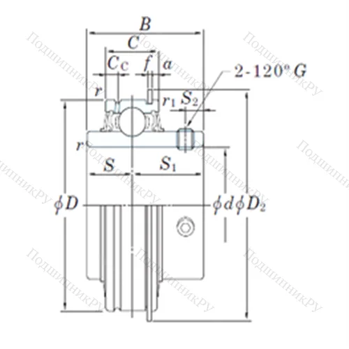 Подшипник шариковый радиальный ER 207-22 от производителя  KOYO