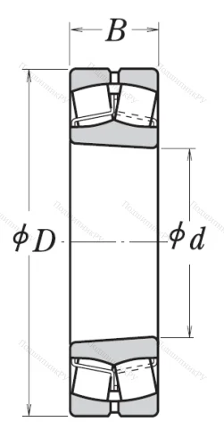 Сферический роликовый подшипник с конической посадкой на вал 22213 EAKE 4 C 3 от производителя  NSK