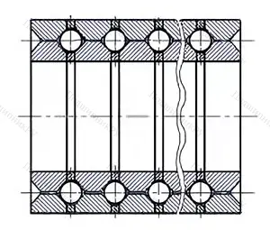Модификация подшипника 128718М размер 90x142x550