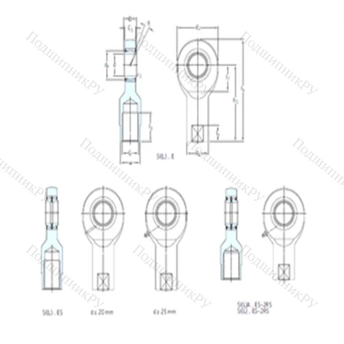 Подшипник скольжения сферический SIA 40ES-2RS