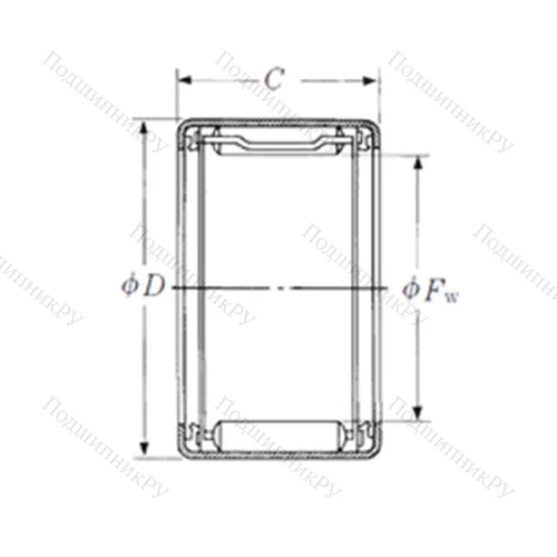 Подшипник игольчатый радиальный FJLTT-3521