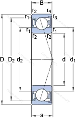 Подшипник S 71906 ACD/P 4A