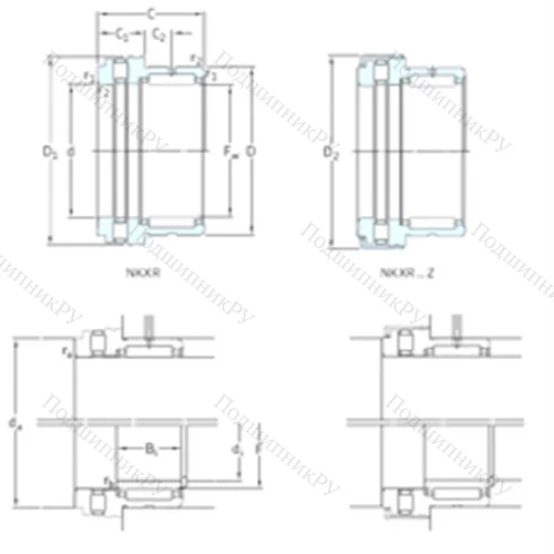 Подшипник комбинированный NKXR 50Z