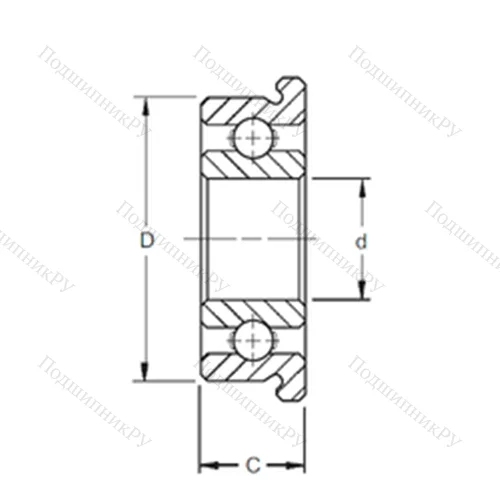 Подшипник шариковый радиальный SF 684
