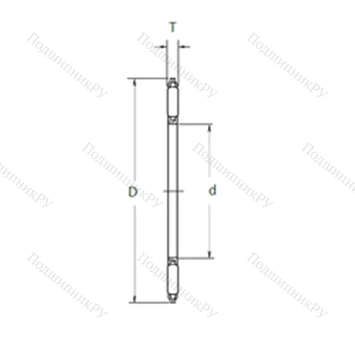 Подшипник игольчатый упорный FNTA-7095