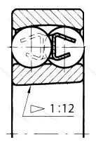 Подшипник  1317K (111317) размер 85x180x41