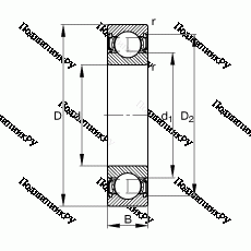 Подшипник S 6207-2RSR