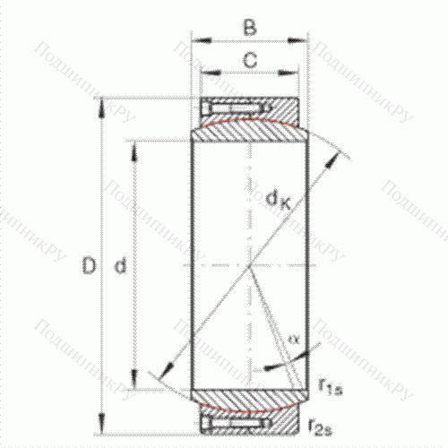 Подшипник шарнирный GE 900-DW