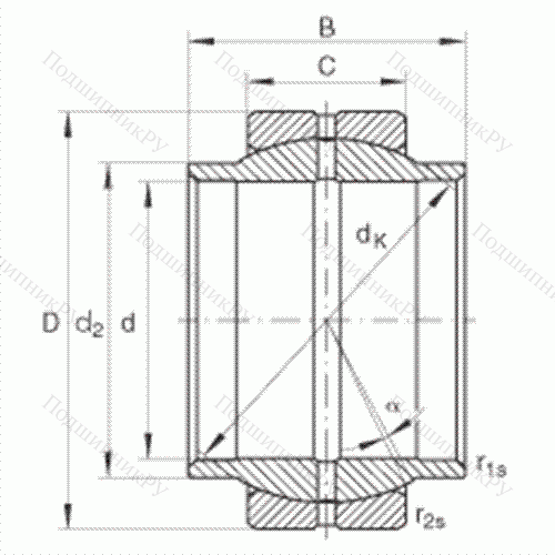 Подшипник шарнирный GE 160-LO